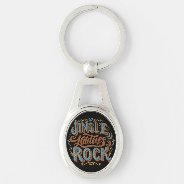 Jingle ladies rock key ring (Front)