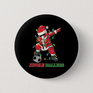 Jingle Llers Dabbing Santa Footll Christmas Soccer 6 Cm Round Badge