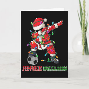 Jingle Llers Dabbing Santa Footll Christmas Soccer Card