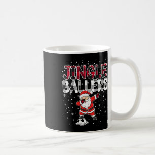 Jingle Llers Santa Footll Christmas Soccer Plaid Coffee Mug