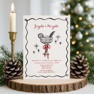 Jingle & Mingle – A Christmas Cocktail Party  Invitation