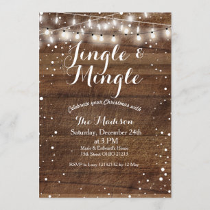 Jingle & Mingle Christmas Party Invitation