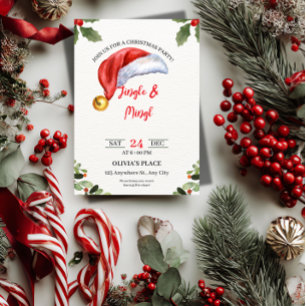 Jingle & Mingle Christmas Party Invitation