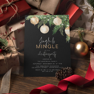 Jingle & Mingle Christmas Party Invitation