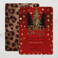 Jingle & Mingle Gold Glam Leopard Christmas Party