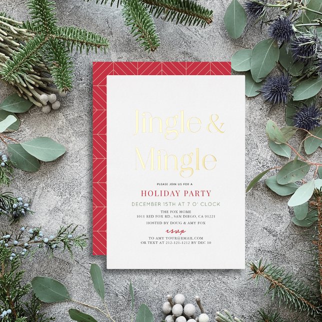 Jingle & Mingle Minimal Christmas Holiday Party (Creator Uploaded)