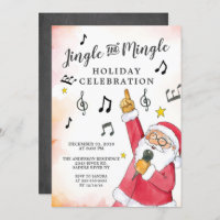 Jingle Mingle Singing Santa Holiday Party