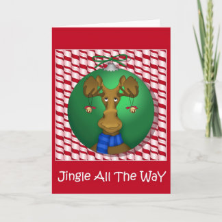 Jingle Moose Holiday Card