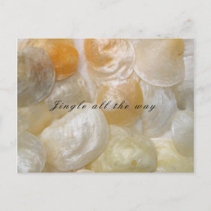 Jingle Shells Beach Christmas Greeting Postcard