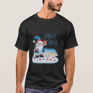 Jingle Shells Funny Christmas Gnome  T-Shirt