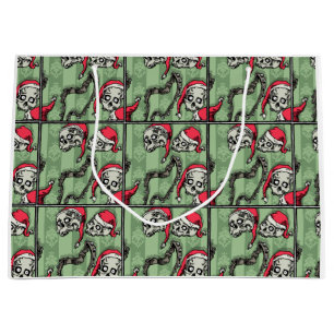 Jingle Skulls - Pop Goth Holiday Large Gift Bag
