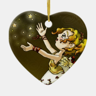 Jingle Star Ceramic Tree Decoration