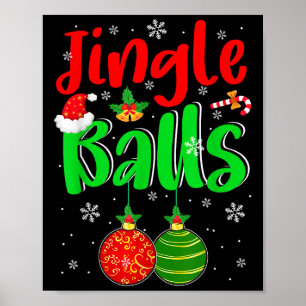 Jingle Xmas Funny Joke Costume Men Adult Couple Poster