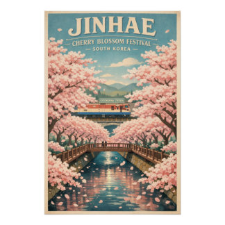 Jinhae Cherry Blossom Festival, South Korea Poster
