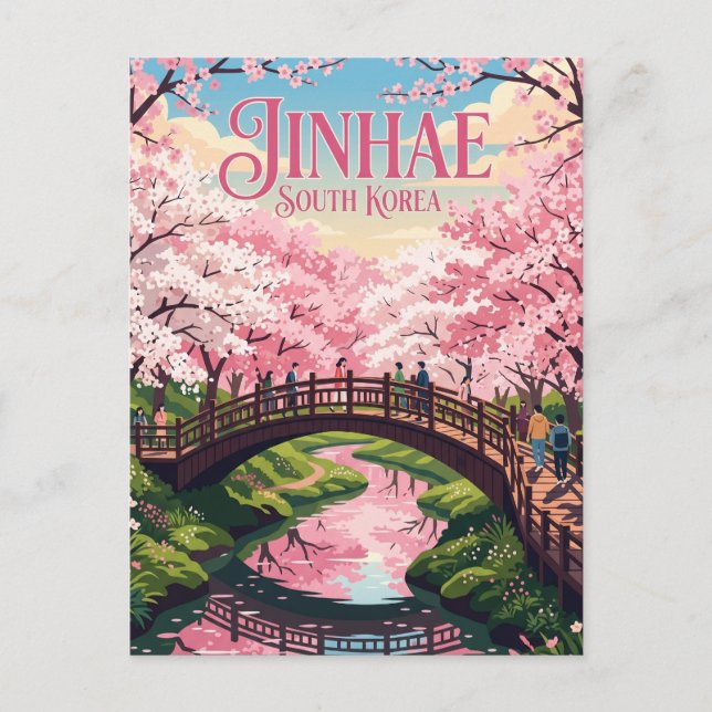Jinhae District South Korea Postcard (Front)