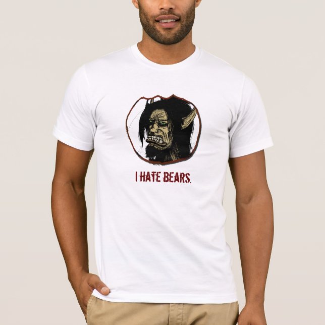 Jinjiro hates bears. T-Shirt (Front)