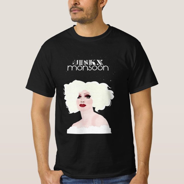 Jinkx monsoon black and white T-Shirt (Front)