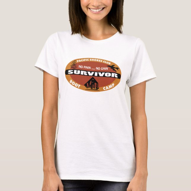 Jin's Bootcamp Survivor Logo T-Shirt (Front)