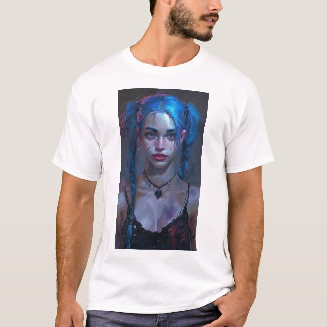 Jinx from Arcane Explosive T-Shirt (Front)