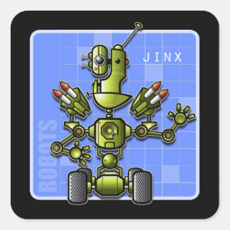 Jinx the Robot Square Sticker