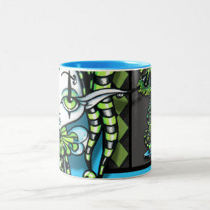 Jinxy Green Jester Pixie Coffee Mug