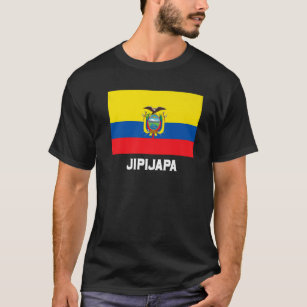 Jipijapa Ecuador Flag Emblem Escudo Bandera Crest T-Shirt