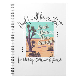 Jireh, You are enough, Philippians 4:11-13 Notebook