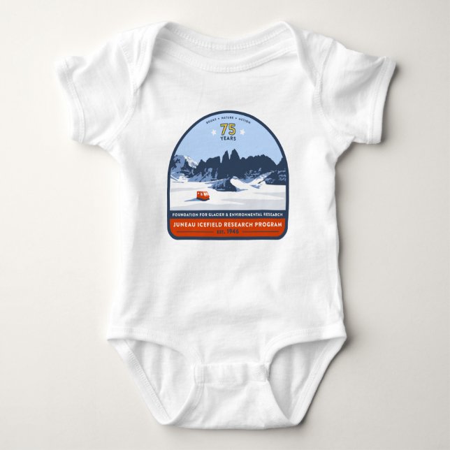 JIRP 75th Anniversary Baby Bodysuit (Front)
