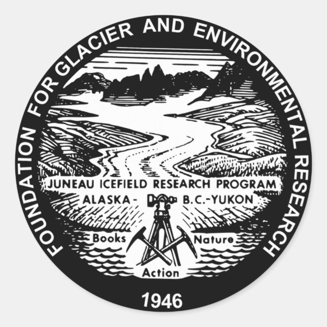 JIRP Black Logo Stickers 3" (6 each) (Front)