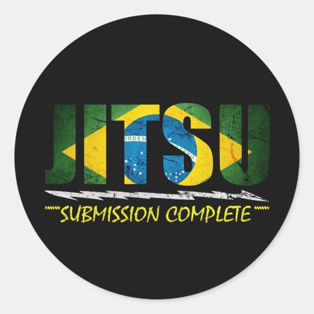 Jitsu - BJJ Submission Complete Sticker (Front)