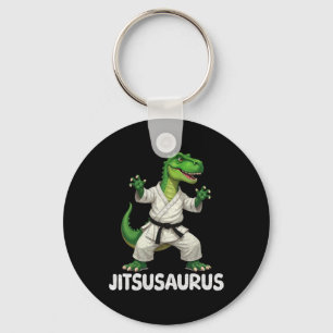 Jitsusaurus Dinosaur Karate Martial Arts Fun Enthu Key Ring
