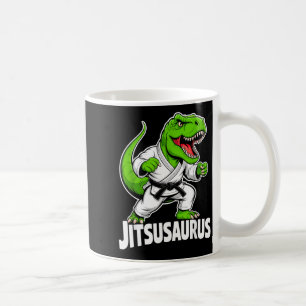 Jitsusaurus Funny Dinosaur Green T-rex Brazilian Coffee Mug