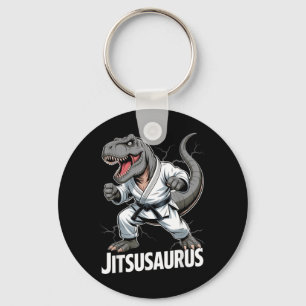 Jitsusaurus Funny Dinosaur T-rex Brazilian Jiu Key Ring
