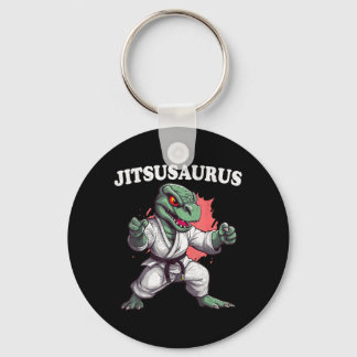 Jitsusaurus Funny Jiu Jitsu Trex MMA Brazilian Key Ring
