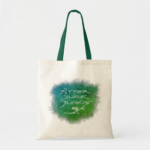 Jitter Juice Junkie - transparent coffee art. Tote Bag