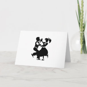 Jitterbug Silhouette Card