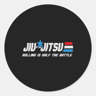 Jiu-jisu Bjj Mma Karate Martial Arts Classic Round Sticker