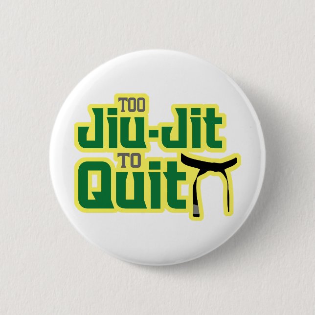 Jiu-Jitsu 6 Cm Round Badge (Front)