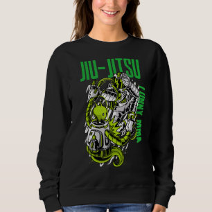 Jiu Jitsu Alien Vs Astronaut Fight MMA Muay Th Sweatshirt
