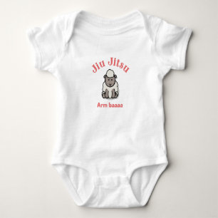 Jiu Jitsu Arm Baaaa Sheep Baby Bodysuit