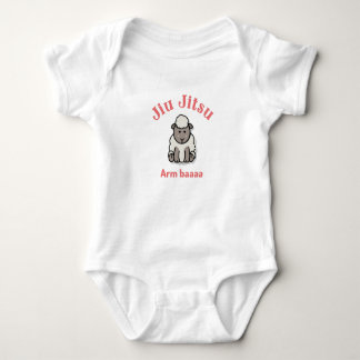 Jiu Jitsu Arm Baaaa Sheep  Baby Bodysuit