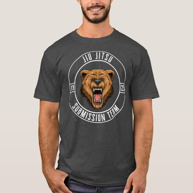 Jiu Jitsu Bear Brazilian Jiu Jitsu BJJ and T-Shirt (Front)