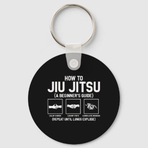 Jiu-Jitsu Beginner Jiu Jitsu Guide Funny Brazilian Key Ring