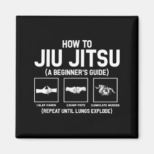 Jiu-Jitsu Beginner Jiu Jitsu Guide Funny Brazilian Magnet