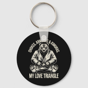 Jiu Jitsu BJJ Mixed Martial Arts MMA Combat Key Ring