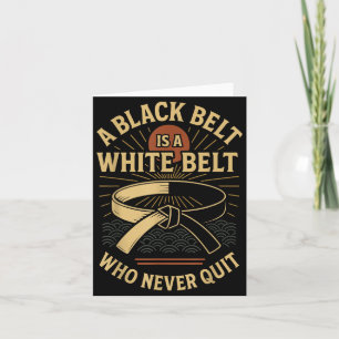 Jiu Jitsu Black Belt Retro Vintage A Black Belt is Card