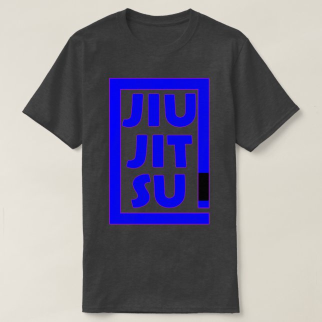 Jiu Jitsu Blue Belt Design T-Shirt (Design Front)