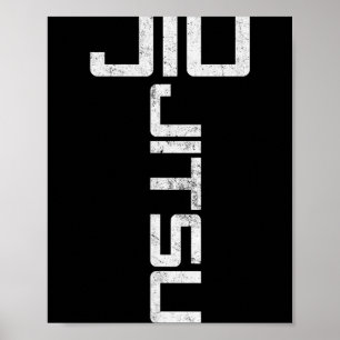 Jiu Jitsu Brazilian Jujitsu BJJ MMA Poster