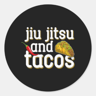 Jiu Jitsu Brazilian Martial Art Funny Jiu Jitsu Classic Round Sticker