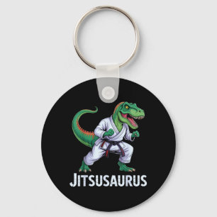Jiu Jitsu Brazilian Martial Arts Fighter T Rex Key Ring